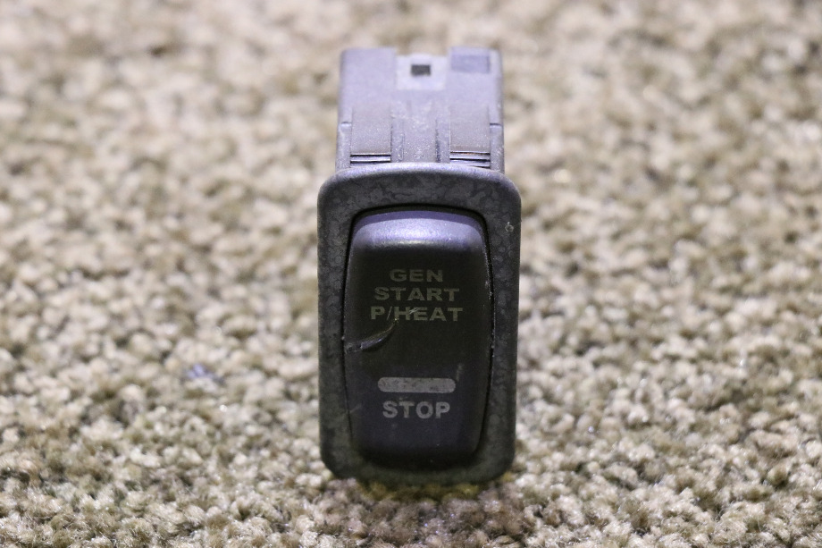 USED RV/MOTORHOME GEN START P/HEAT / STOP ROCKER DASH SWITCH FOR SALE RV Components 