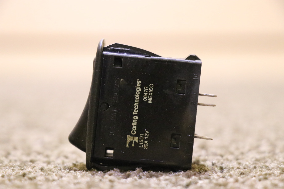 USED RV/MOTORHOME BLACK ROCKER DASH SWITCH L15D1 FOR SALE RV Components 