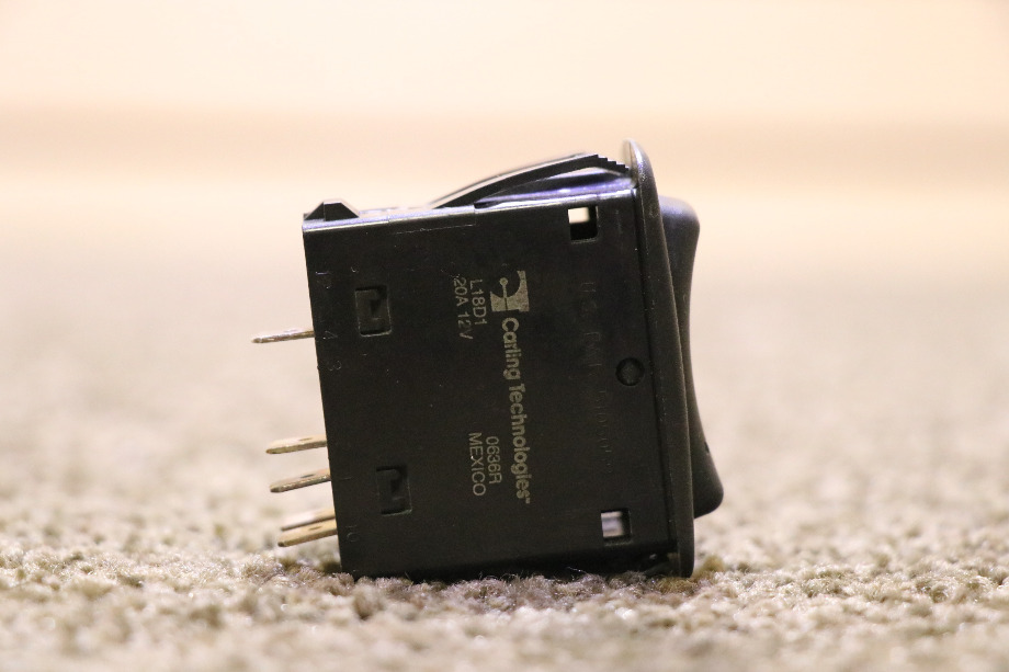 USED BLACK ROCKER DASH SWITCH L18D1 RV/MOTORHOME PARTS FOR SALE RV Components 