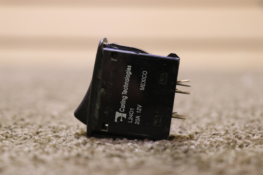 USED BLACK ROCKER L24D1 DASH SWITCH MOTORHOME PARTS FOR SALE RV Components 