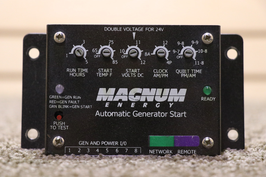 USED MOTORHOME MAGNUM ENERGY AUTO GEN START FOR SALE RV Components 