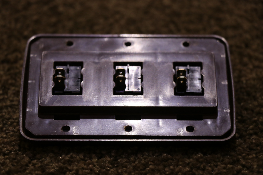 USED AMERICAN TECHNOLOGY BROWN 3 SWITCH PANEL MOTORHOME PARTS FOR SALE RV Components 