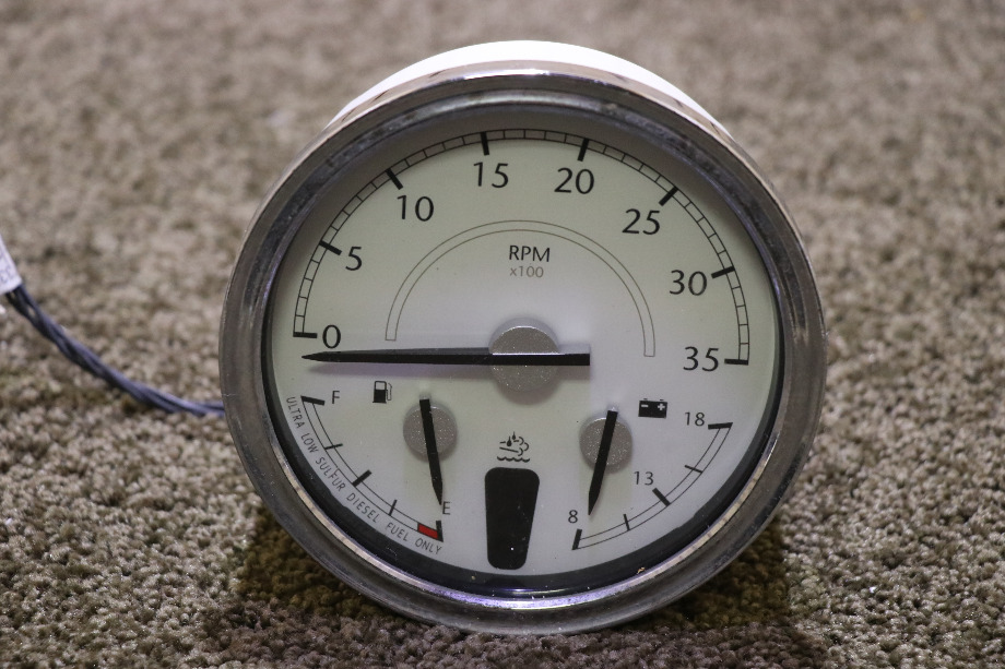 USED FREIGHTLINER 3 IN 1 TACHOMETER DASH GAUGE W22-00012-036 RV PARTS FOR SALE RV Components 
