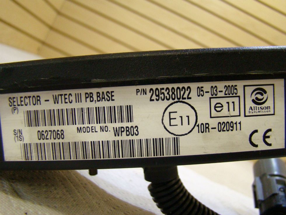USED ALLISON SHIFT SELECTOR FOR SALE RV Components 