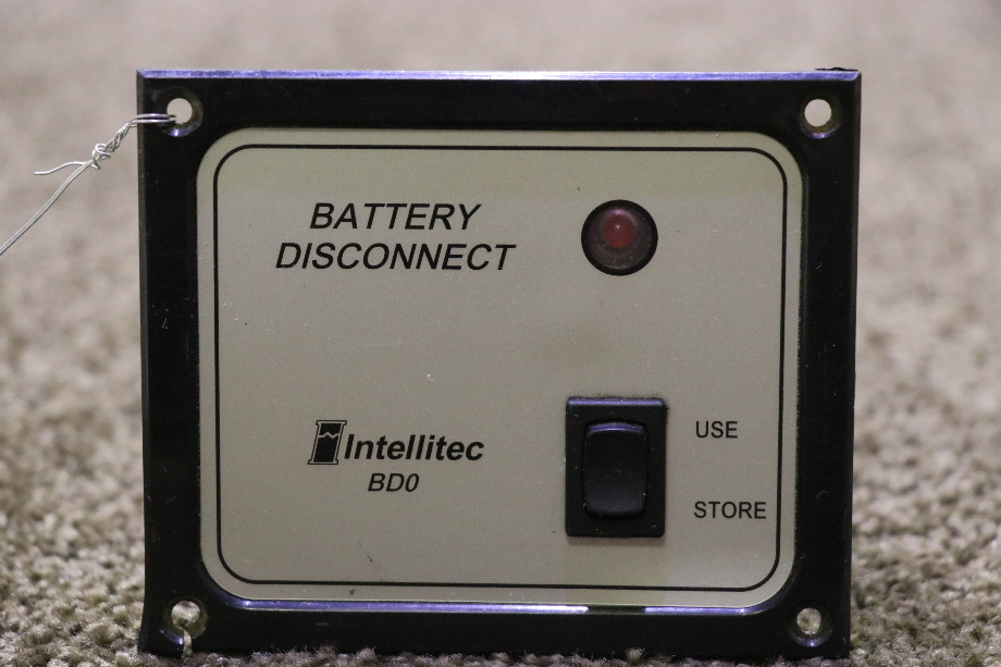 USED RV/MOTORHOME BATTERY DISCONNECT BD0 BY INTELLITEC 01-00066-004 SWITCH PANEL FOR SALE RV Components 