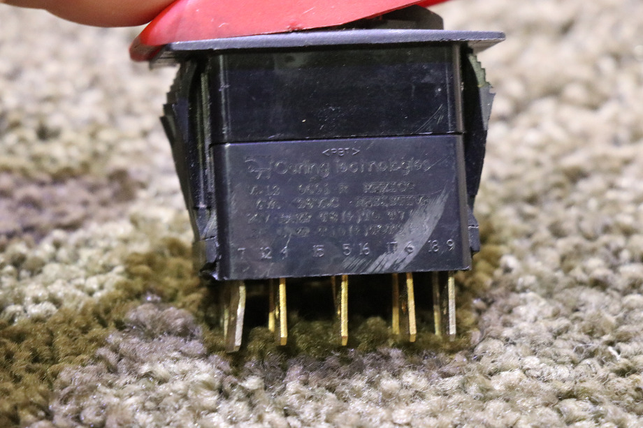 USED RV RED ENGINE BRAKE DASH SWITCH FOR SALE RV Components 