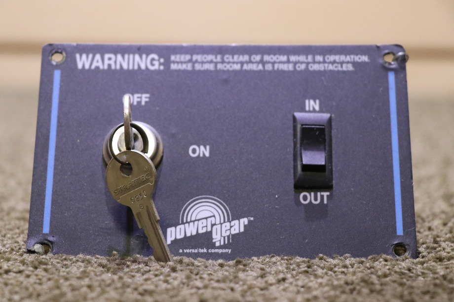 USED RV POWER GEAR ROOM EXTENSION SWITCH & KEY PANEL FOR SALE RV Components 