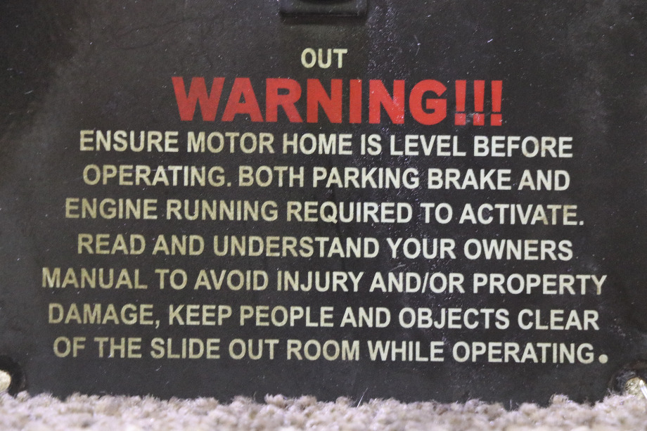 USED RV/MOTORHOME SLIDE ROOM CONTROL SWITCH PANEL FOR SALE RV Components 