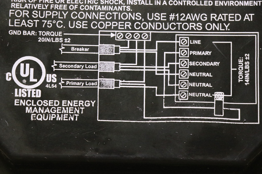 USED AUTOMATIC ENERGY SELECT SWITCH BY INTELLITEC 00-00714-000 RV/MOTORHOME PARTS FOR SALE RV Components 