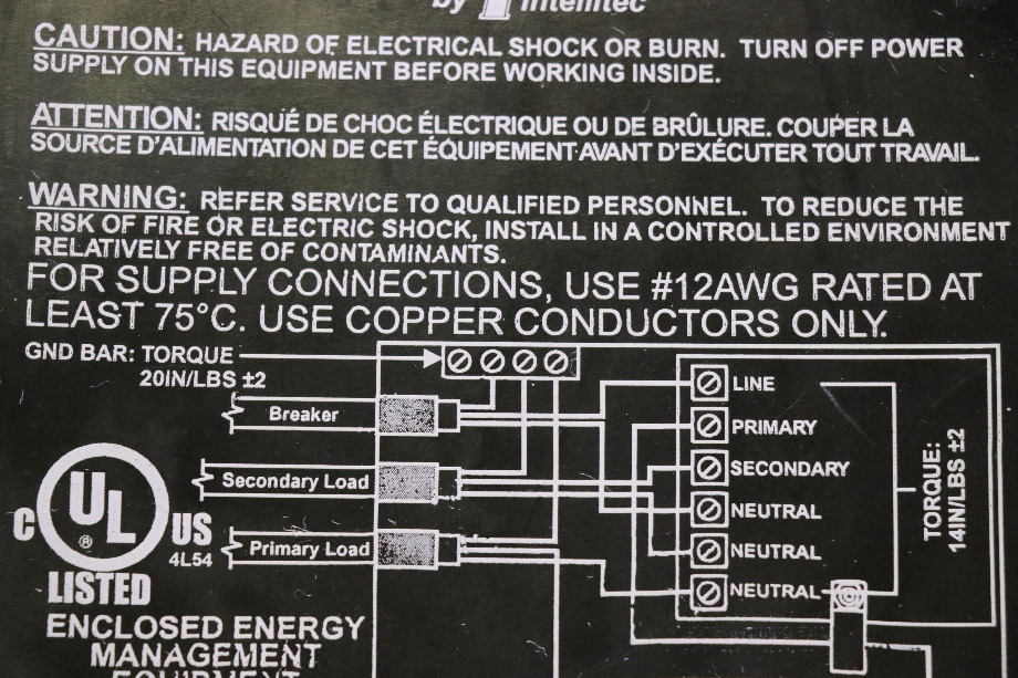 USED AUTOMATIC ENERGY SELECT SWITCH BY INTELLITEC 00-00714-000 RV/MOTORHOME PARTS FOR SALE RV Components 