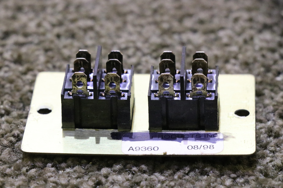 USED GOLD A9360 OPEN / CLOSE DOUBLE SWITCH PANEL MOTORHOME PARTS FOR SALE RV Components 