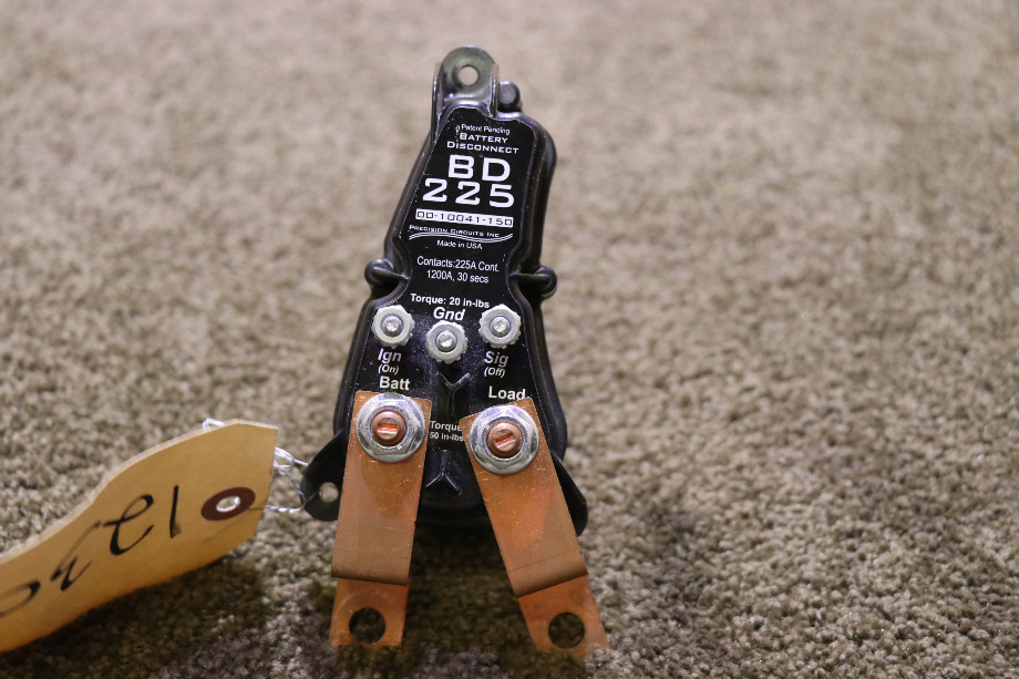 USED RV 00-10041-150 PRECISION CIRCUITS BATTERY DISCONNECT BD 225 FOR SALE RV Components 