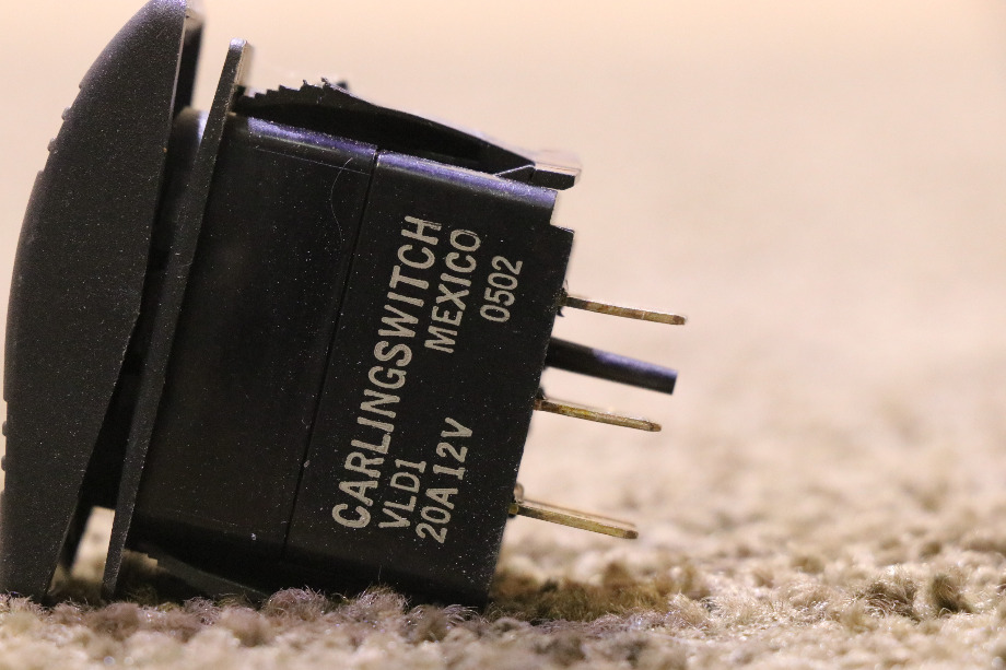 USED BLACK VLD1 DASH SWITCH MOTORHOME PARTS FOR SALE RV Components 