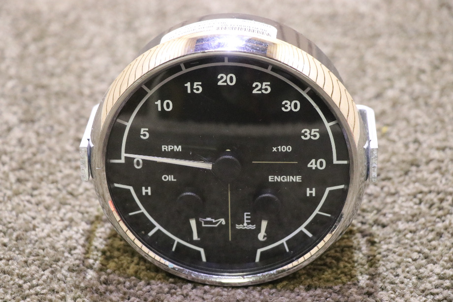 USED MOTORHOME 3 IN 1 TACH / OIL / ENGINE 8640-40003-19 DASH GAUGE FOR SALE RV Components 