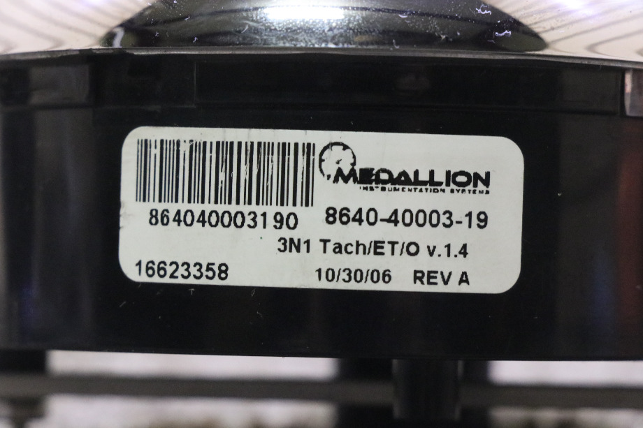 USED MOTORHOME 3 IN 1 TACH / OIL / ENGINE 8640-40003-19 DASH GAUGE FOR SALE RV Components 