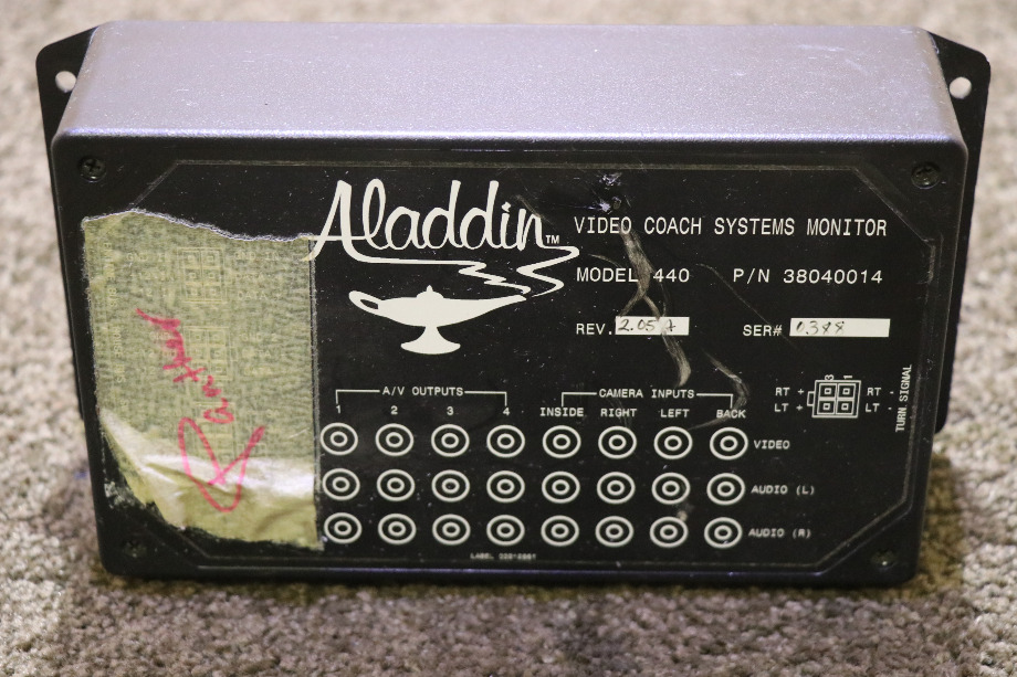 USED RV/MOTORHOME 38040014 ALADDIN VIDEO COACH SYSTEM MONITOR FOR SALE RV Components 