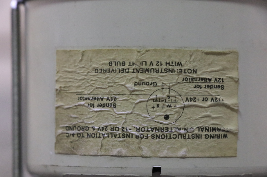 USED VDO TACHOMETER DASH GAUGE MOTORHOME PARTS FOR SALE RV Components 