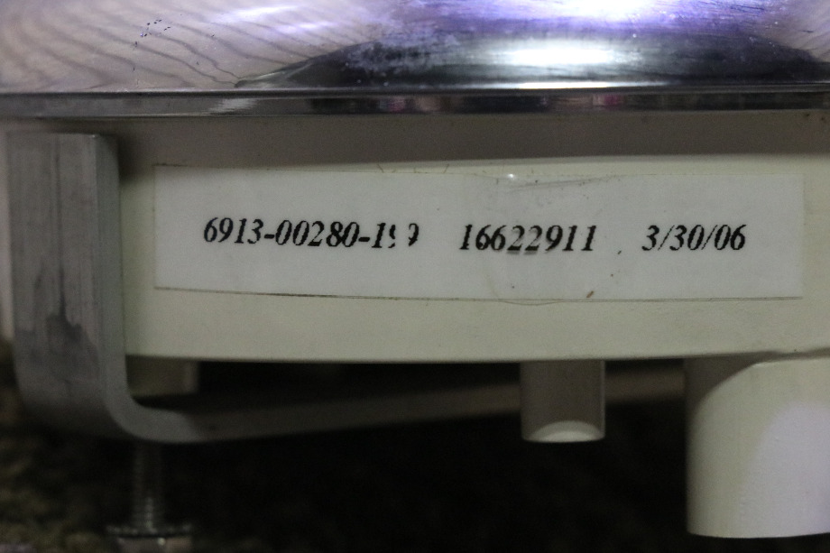 USED RV/MOTORHOME 3 IN 1 TACH / ENGINE / OIL 6913-00280-19 DASH GAUGE FOR SALE RV Components 