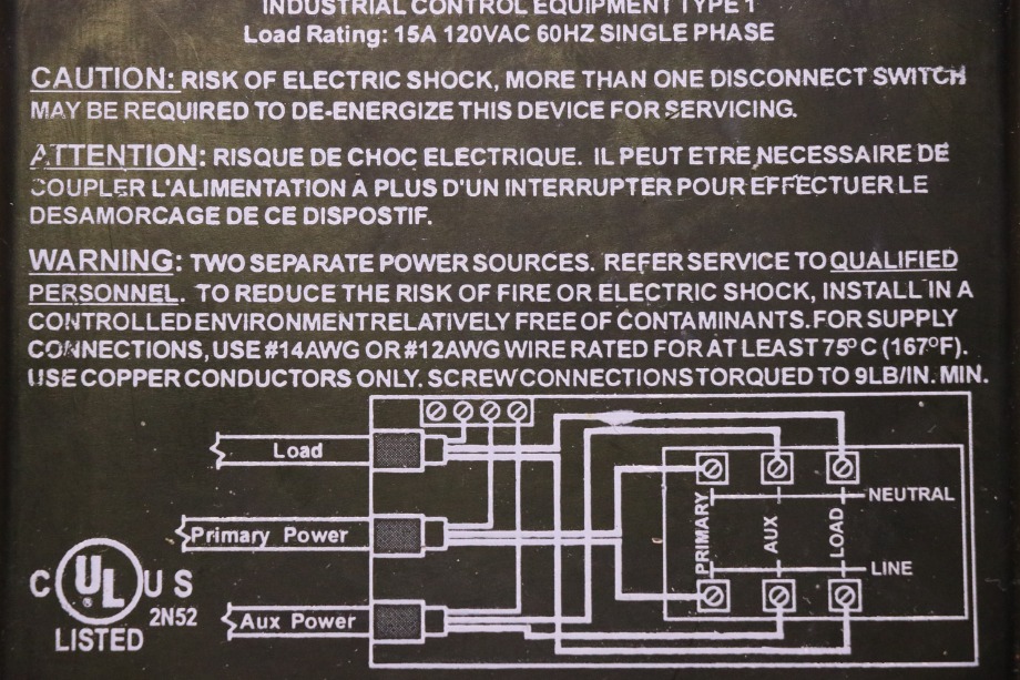 USED RV/MOTORHOME INTELLITEC TRANSFER RELAY DELAY 00-00568-000 FOR SALE RV Components 