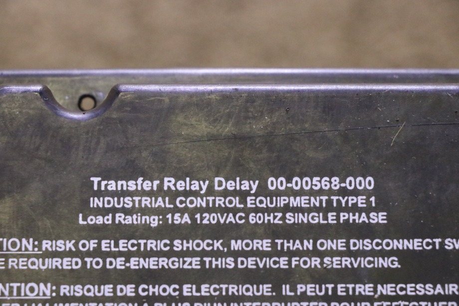 USED RV/MOTORHOME INTELLITEC TRANSFER RELAY DELAY 00-00568-000 FOR SALE RV Components 
