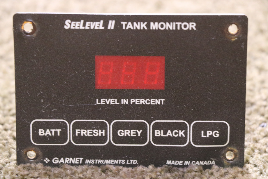 USED RV/MOTORHOME SEELEVEL II TANK MONITOR PANEL FOR SALE RV Components 