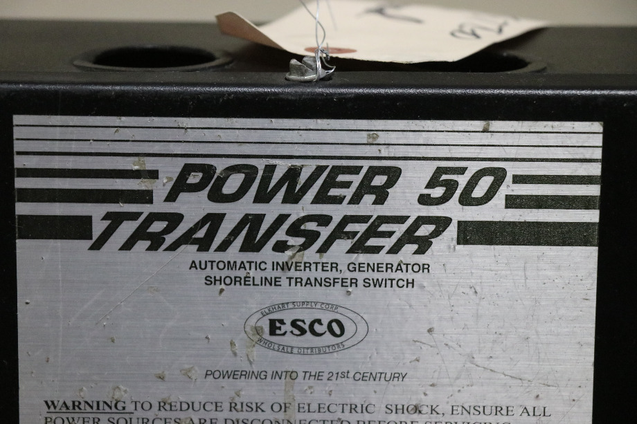 USED ES50M-65N ESCO POWER 50 TRANSFER AUTOMATIC TRANSFER SWITCH RV PARTS FOR SALE RV Components 