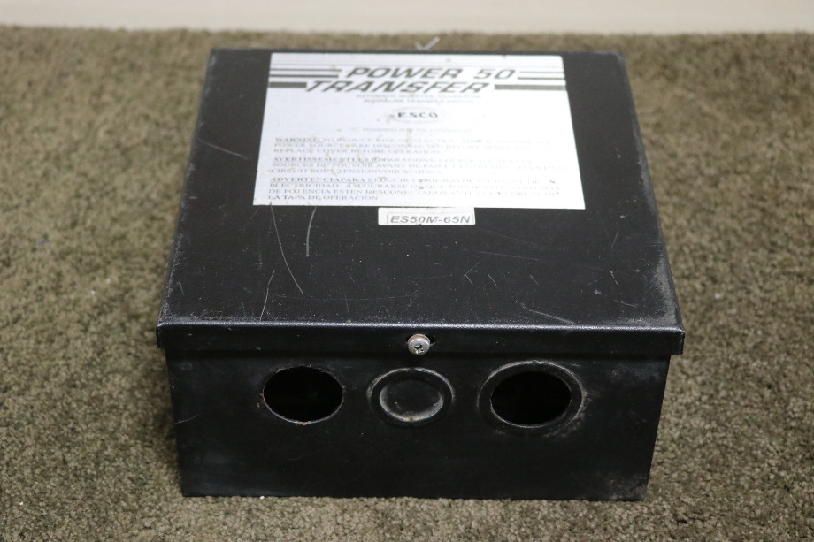 USED ES50M-65N ESCO POWER 50 TRANSFER AUTOMATIC TRANSFER SWITCH RV PARTS FOR SALE RV Components 