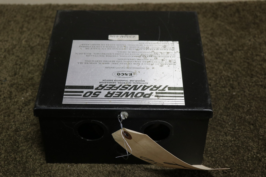 USED ES50M-65N ESCO POWER 50 TRANSFER AUTOMATIC TRANSFER SWITCH RV PARTS FOR SALE RV Components 