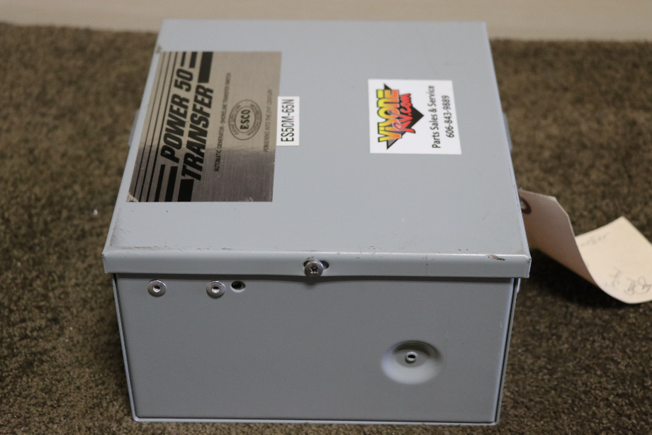 USED ES50M-65N ESCO POWER 50 TRASNFER AUTOMATIC TRANSFER SWITCH RV PARTS FOR SALE RV Components 