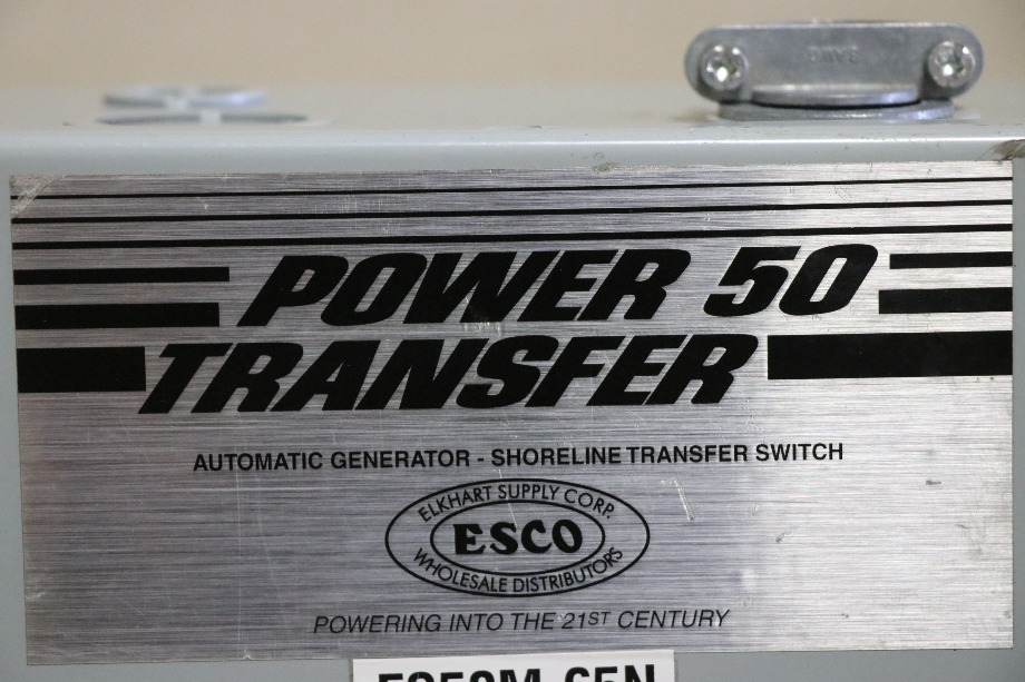 USED ES50M-65N ESCO POWER 50 TRASNFER AUTOMATIC TRANSFER SWITCH RV PARTS FOR SALE RV Components 