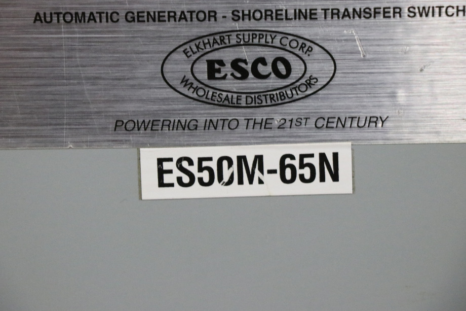 USED ES50M-65N ESCO POWER 50 TRASNFER AUTOMATIC TRANSFER SWITCH RV PARTS FOR SALE RV Components 