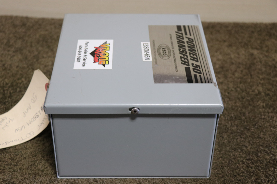 USED ES50M-65N ESCO POWER 50 TRASNFER AUTOMATIC TRANSFER SWITCH RV PARTS FOR SALE RV Components 