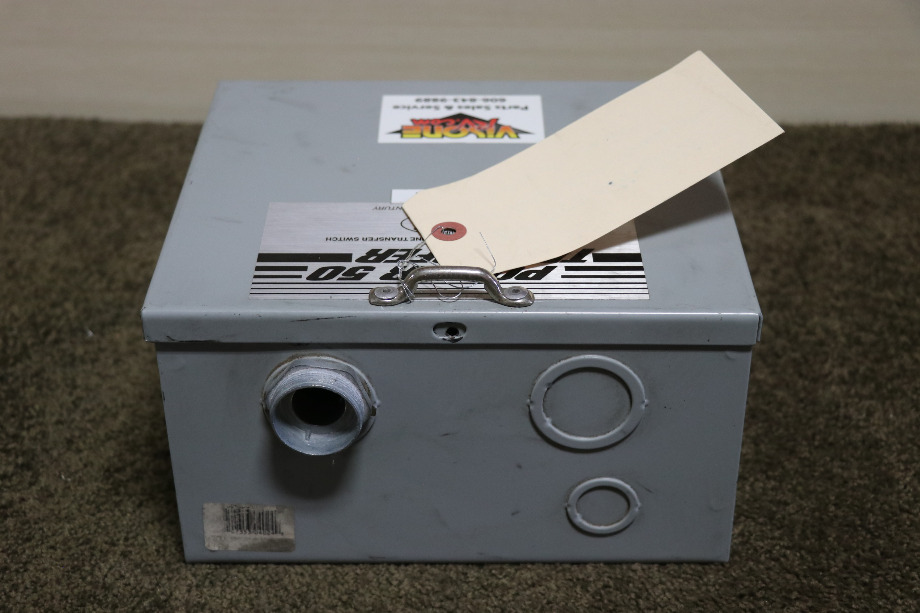 USED ESCO POWER 50 TRANSFER ES50M-65N AUTOMATIC TRANSFER SWITCH MOTORHOME PARTS FOR SALE RV Components 