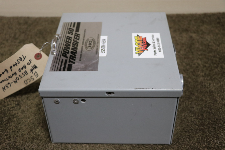 USED ESCO POWER 50 TRANSFER ES50M-65N AUTOMATIC TRANSFER SWITCH MOTORHOME PARTS FOR SALE RV Components 