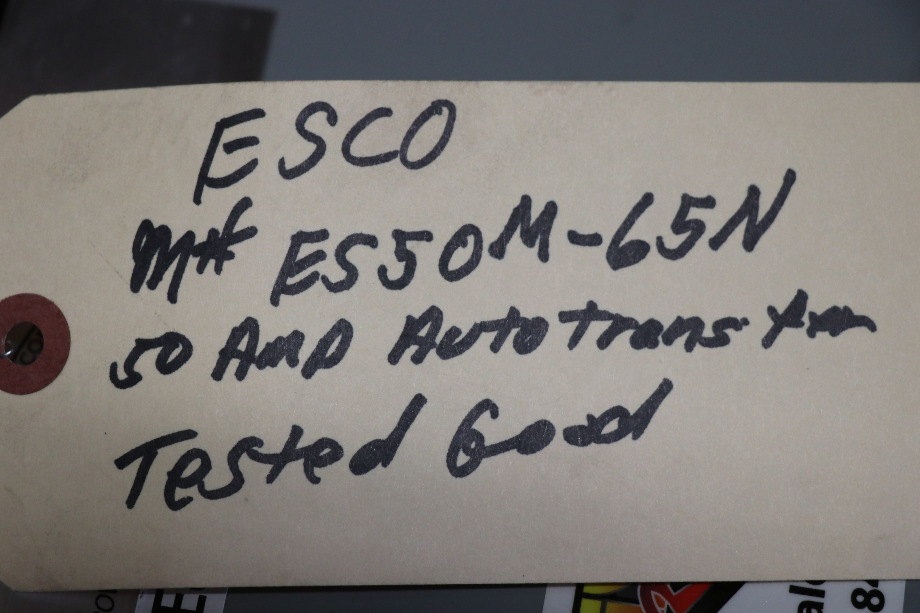 USED ESCO POWER 50 TRANSFER ES50M-65N AUTOMATIC TRANSFER SWITCH MOTORHOME PARTS FOR SALE RV Components 