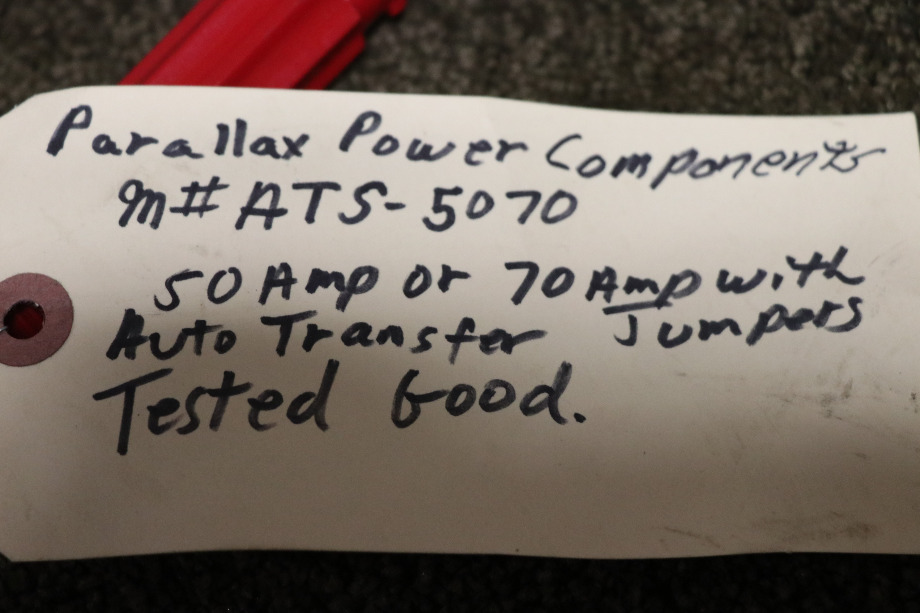 USED PARALLAX POWER  COMPONENTS ATS 5070 TRANSFER SWITCH MOTORHOME PARTS FOR SALE RV Components 