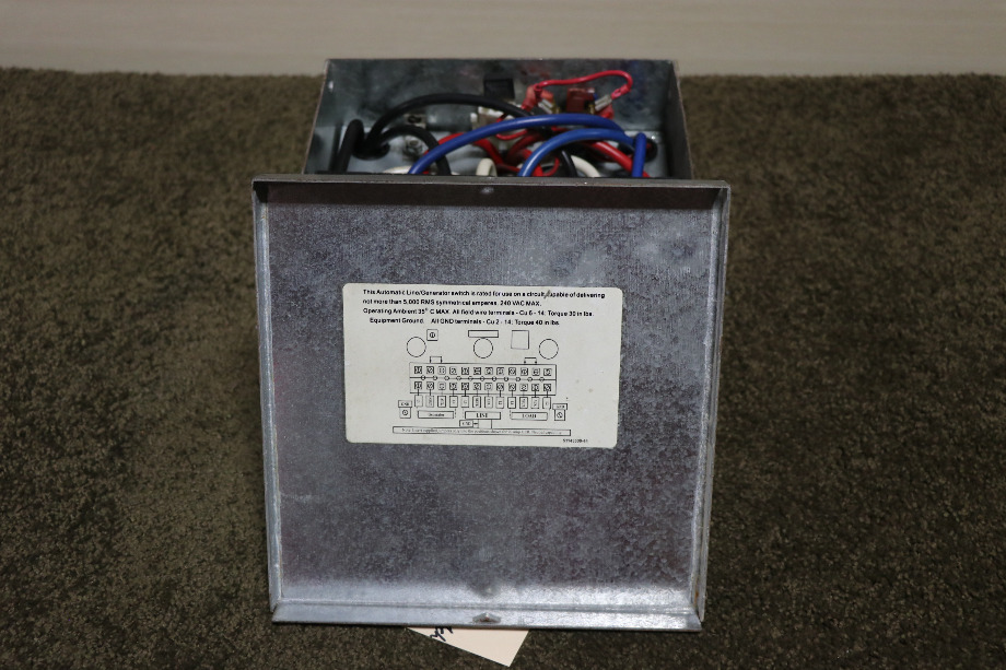 USED AUTOMATIC LINE / LINE GENERATOR SWITCH ATS 5070 RV/MOTORHOME PARTS FOR SALE RV Components 