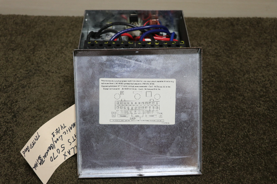 USED RV ATS 5070 PARALLAX POWER SUPPLY AUTO LINE/GEN SWITCH FOR SALE RV Components 