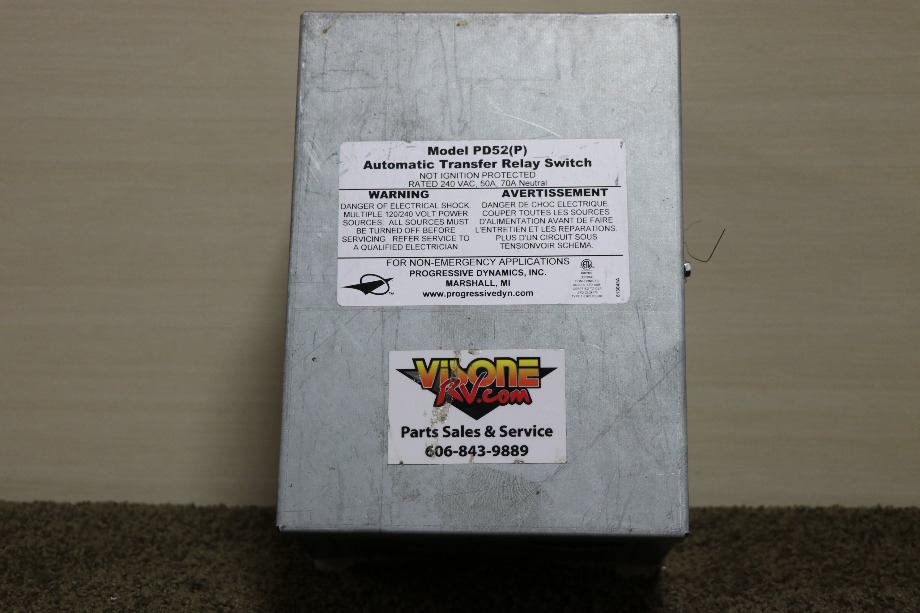 USED PROGRESSIVE DYNAMICS PD52(P) AUTOMATIC TRANSFER RELAY SWITCH MOTORHOME PARTS FOR SALE RV Components 