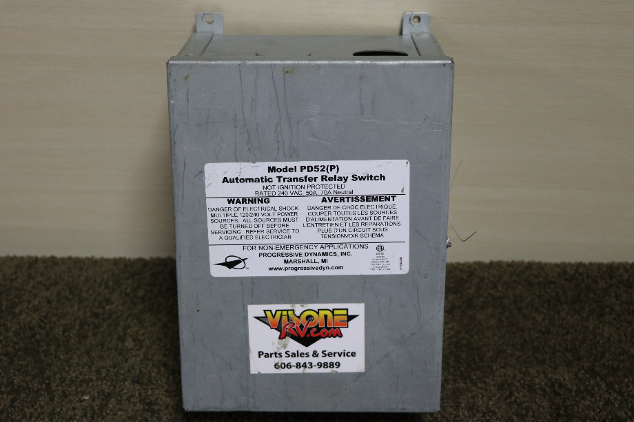 USED PROGRESSIVE DYNAMICS PD52(P) AUTOMATIC TRANSFER RELAY SWITCH MOTORHOME PARTS FOR SALE RV Components 