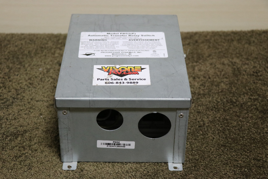 USED PROGRESSIVE DYNAMICS PD52(P) AUTOMATIC TRANSFER RELAY SWITCH MOTORHOME PARTS FOR SALE RV Components 
