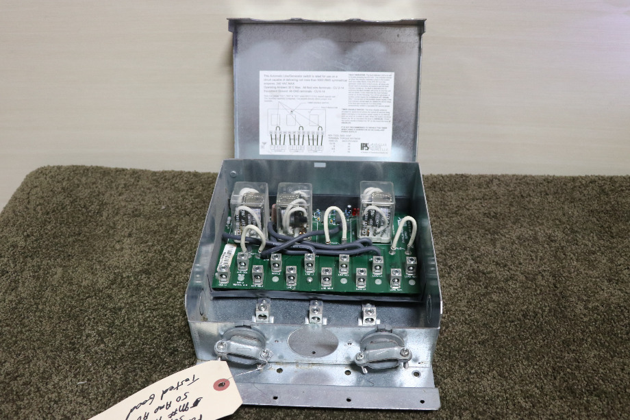 USED MOTORHOME PARALLAX POWER SUPPLY ATS 501 AUTO LINE/GEN SWITCH FOR SALE RV Components 