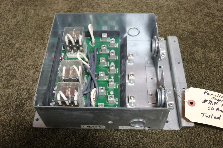 USED MOTORHOME PARALLAX POWER SUPPLY ATS 501 AUTO LINE/GEN SWITCH FOR SALE RV Components 