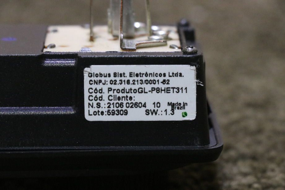 USED GLOBUS GL-P8HET311 DASH CLIMATE CONTROL PANEL MOTORHOME PARTS FOR SALE RV Components 