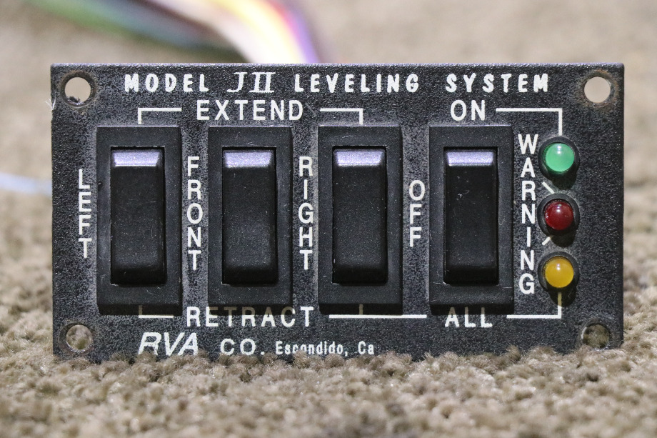 USED JII RVA LEVELING SYSTEM SWITCH PANEL RV PARTS FOR SALE RV Components 