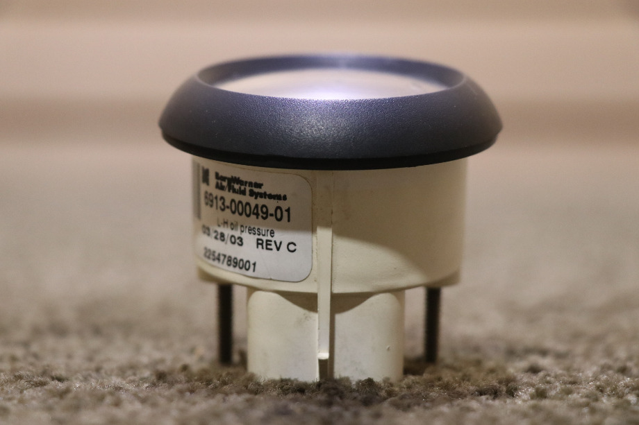 USED 6913-00049-01 FREIGHTLINER OIL PRESS DASH GAUGE RV PARTS FOR SALE RV Components 