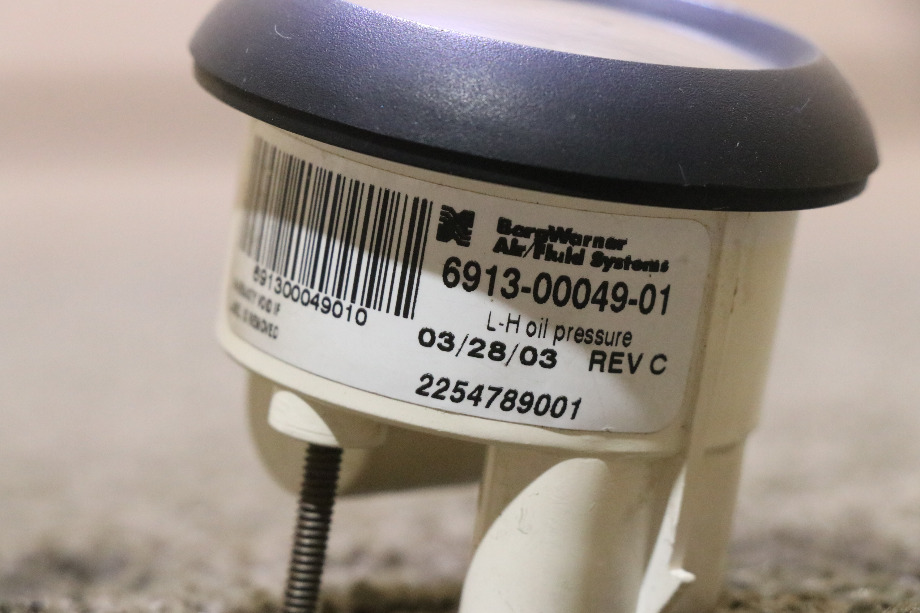 USED 6913-00049-01 FREIGHTLINER OIL PRESS DASH GAUGE RV PARTS FOR SALE RV Components 