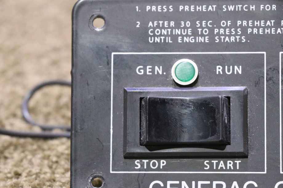 USED MOTORHOME GENERAC GENERATOR DOUBLE SWITCH PANEL FOR SALE RV Components 