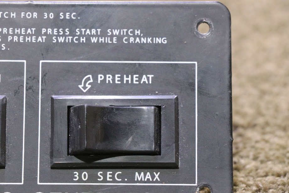 USED MOTORHOME GENERAC GENERATOR DOUBLE SWITCH PANEL FOR SALE RV Components 