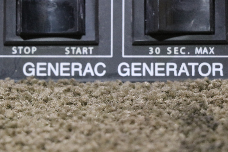 USED MOTORHOME GENERAC GENERATOR DOUBLE SWITCH PANEL FOR SALE RV Components 